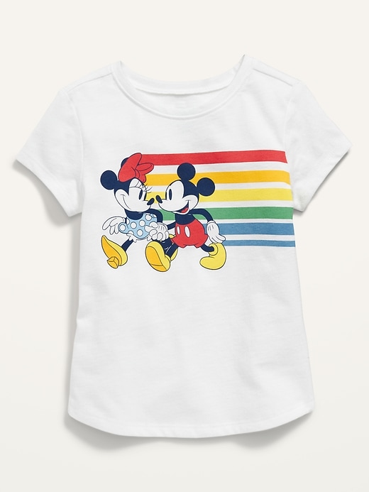 View large product image 1 of 2. Unisex Disney© Minnie and Mickey Mouse&#153 Graphic T-Shirt for Toddler