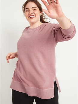 OLD NAVY Women's PLUS Size 4X Loose Garment-Dyed Long-Sleeve