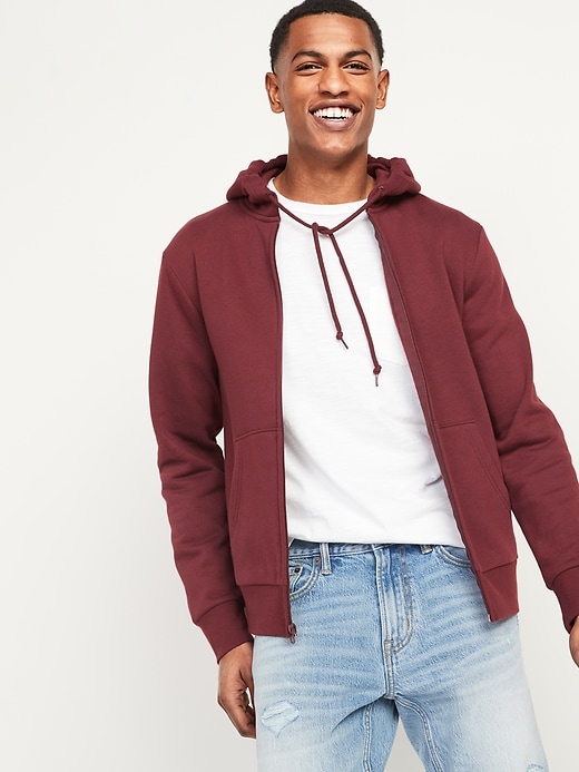 Image number 1 showing, Gender-Neutral Zip-Front Hoodie for Adults