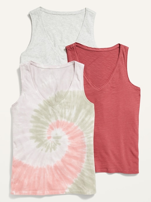 View large product image 1 of 3. EveryWear V-Neck Tank Top 3-Pack for Women