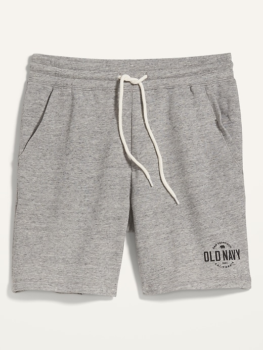 View large product image 1 of 1. Logo-Graphic Jogger Sweat Shorts -- 7.5-inch inseam