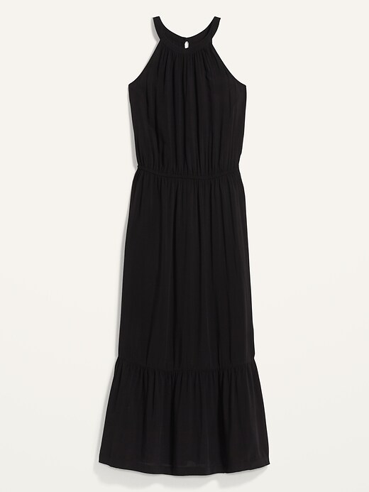 Image number 4 showing, Waist-Defined Sleeveless Maxi Dress