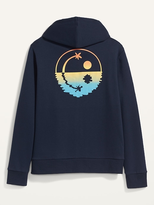 View large product image 2 of 3. Gender-Neutral Graphic Pullover Hoodie for Adults