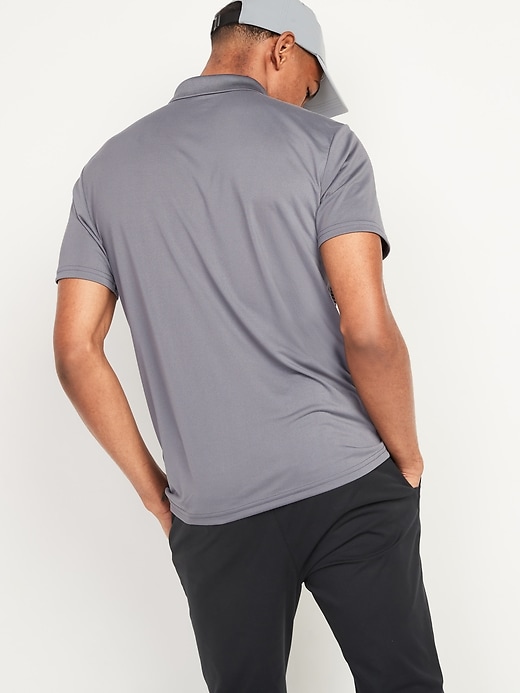 Image number 2 showing, Go-Dry Cool Odor-Control Gradient Stripe Core Polo Shirt