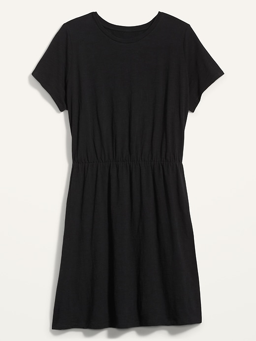 Image number 4 showing, Waist-Defined Slub-Knit Plus-Size T-Shirt Dress