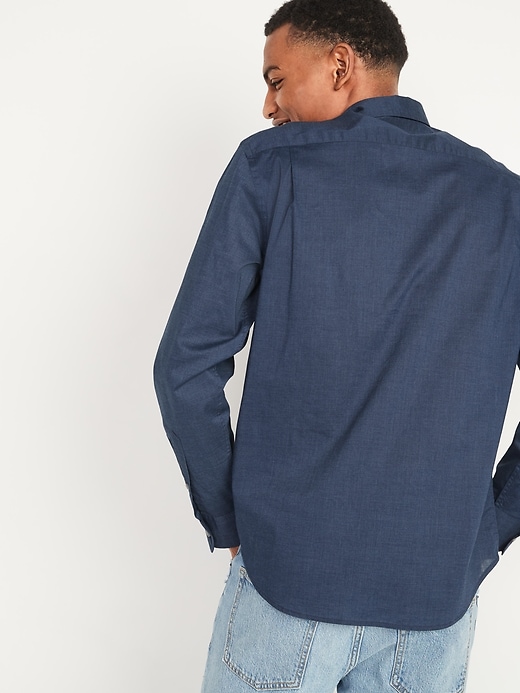 Image number 8 showing, Regular Fit Built-In Flex Everyday Poplin Shirt for Men