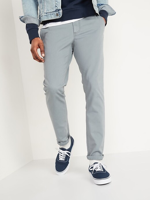 View large product image 1 of 2. Slim Uniform Non-Stretch Chino Pants for Men