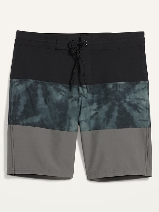 View large product image 2 of 2. Color-Blocked Built-In Flex Board Shorts -- 10-inch inseam
