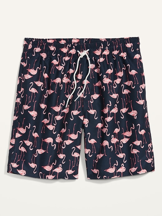 View large product image 2 of 2. Printed Swim Trunks -- 8-inch inseam