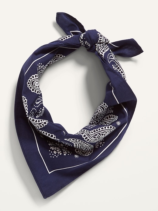 View large product image 1 of 1. Patterned Poplin Bandana for Adults