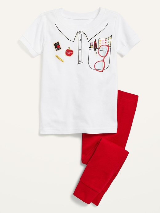 Unisex Teacher Costume Pajama Set for Toddler & Baby