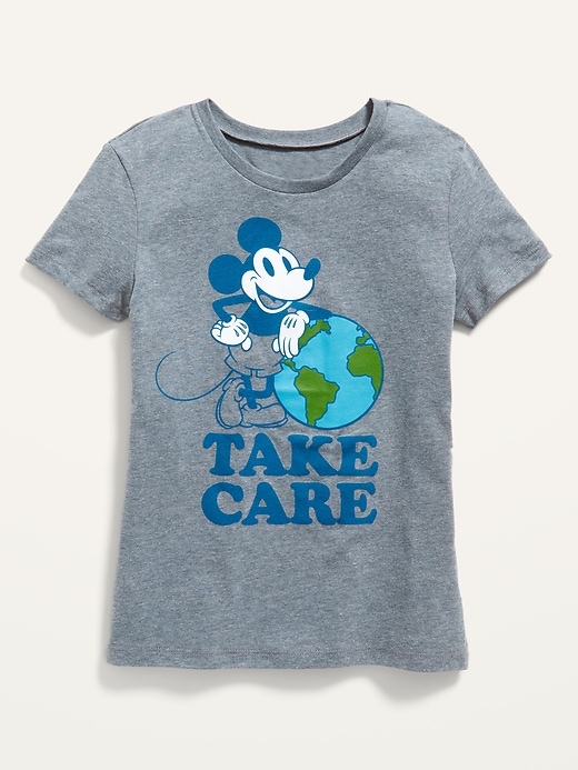 View large product image 1 of 2. Disney&#169 Mickey Mouse Earth Day Matching Graphic Tee for Girls