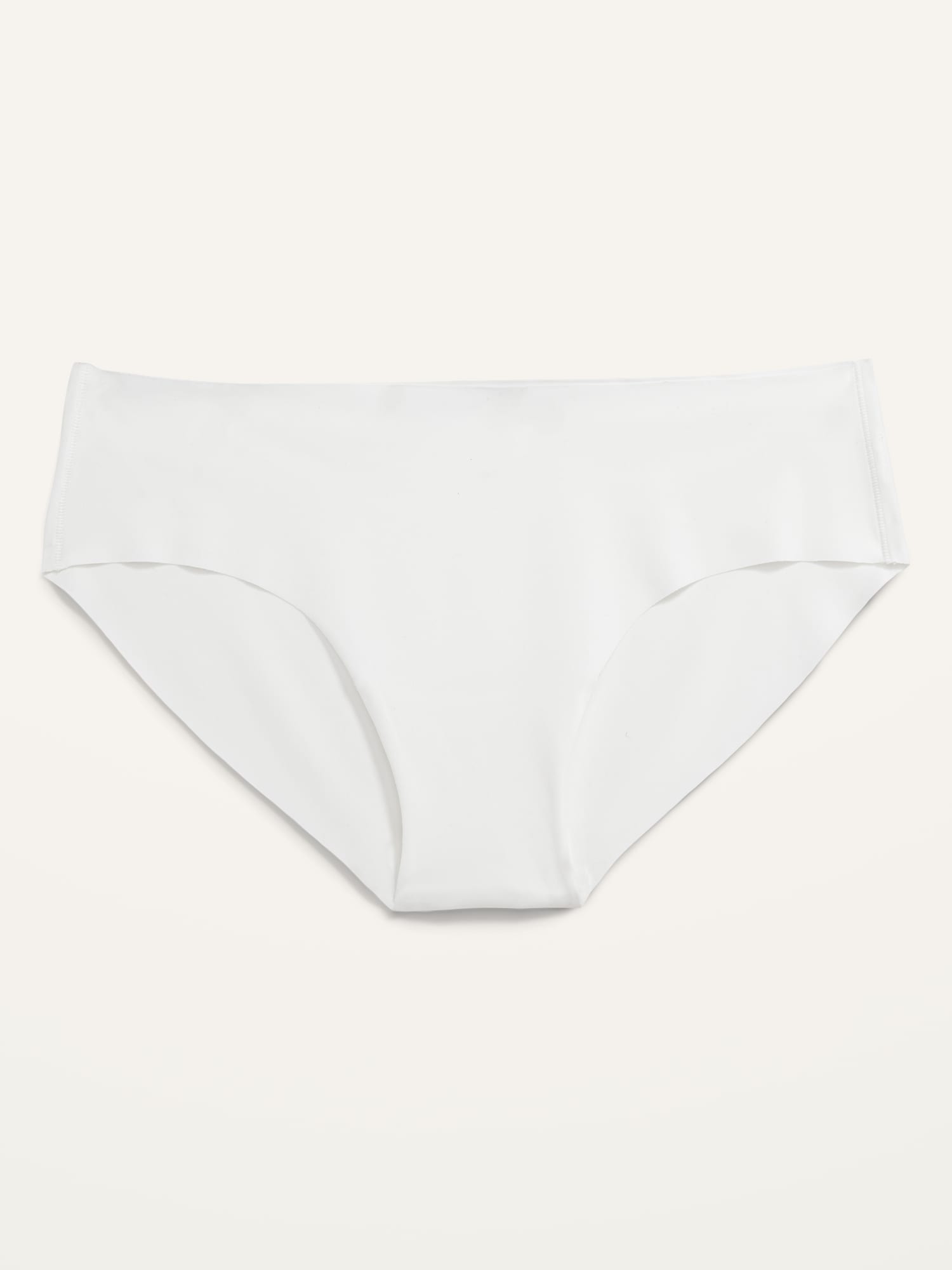 Old Navy Soft-Knit No-Show Hipster Underwear for Women white. 1