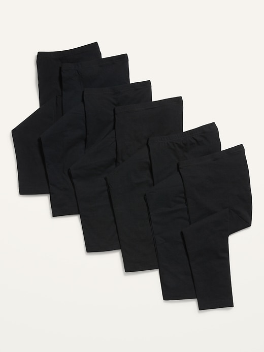 Image number 1 showing, High-Waisted Cropped Leggings 6-Pack For Women