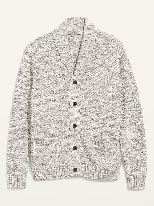 Image number 4 showing, Textured Shawl-Collar Button-Front Cardigan Sweater