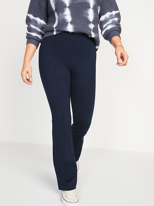 Image number 1 showing, High-Waisted Stevie Boot-Cut Pants