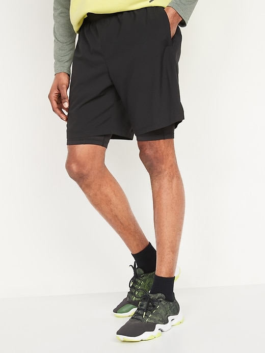 Old Navy Go 2-in-1 Workout Shorts + Base Layer for Men -- 9-inch inseam. 1