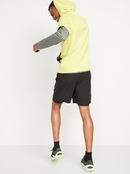 View large product image 2 of 3. Go 2-in-1 Workout Shorts + Base Layer -- 9-inch inseam