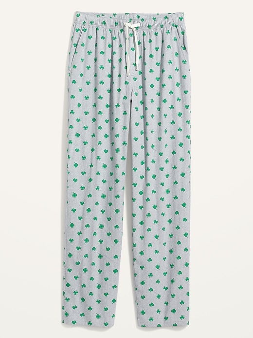 View large product image 2 of 2. Printed Poplin Pajama Pants