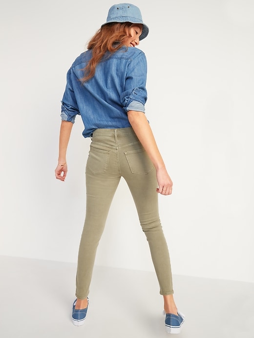 Image number 2 showing, Mid-Rise Pop-Color Rockstar Super Skinny Jeans for Women