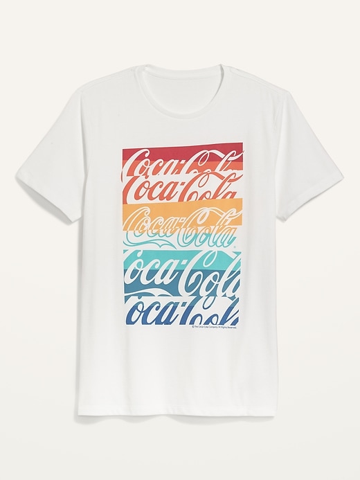 View large product image 2 of 2. Coca-Cola&#174 Gender-Neutral Graphic Tee for Adults