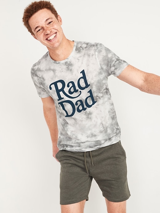 Old Navy Tie-Dye "Rad Dad" Graphic T-Shirt for Men. 1