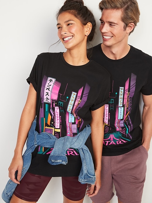 View large product image 1 of 2. Atari&#174 Gender-Neutral Graphic Tee for Adults