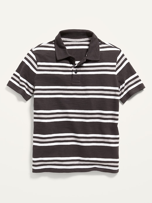 View large product image 1 of 1. Slub-Knit Jersey Polo Shirt For Boys