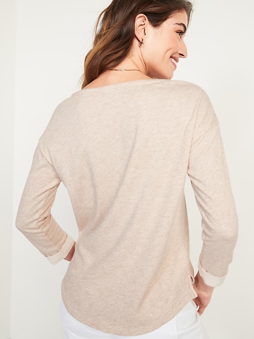 Image number 2 showing, Relaxed French Terry Top for Women