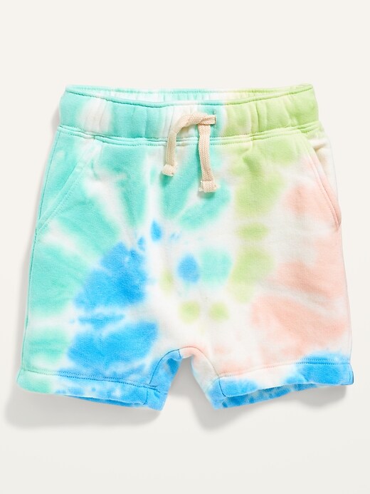 View large product image 1 of 2. Unisex Vintage Tie-Dyed Shorts for Toddler