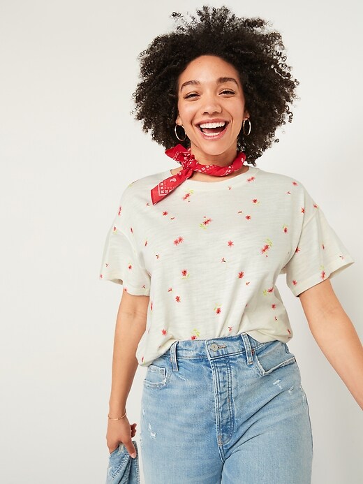 Old Navy - Loose Vintage Crew-Neck Tee for Women