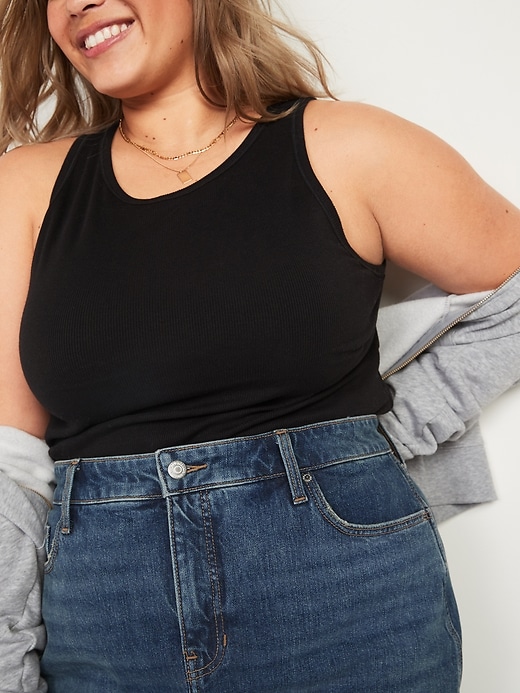 Image number 3 showing, Extra High-Waisted Secret-Smooth Pockets Plus-Size Jean Skirt