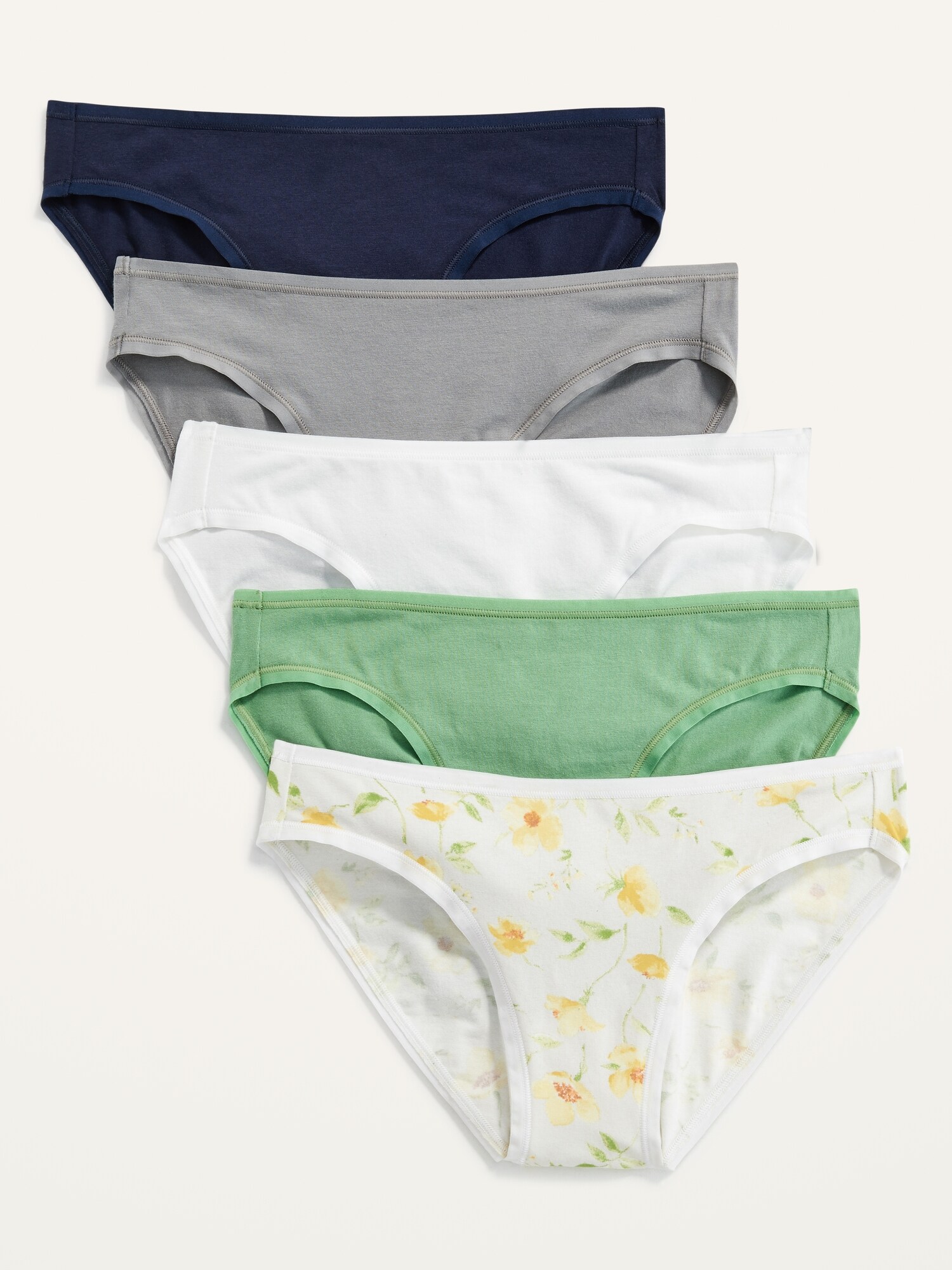 Jersey Bikini Underwear 5-Pack for Women