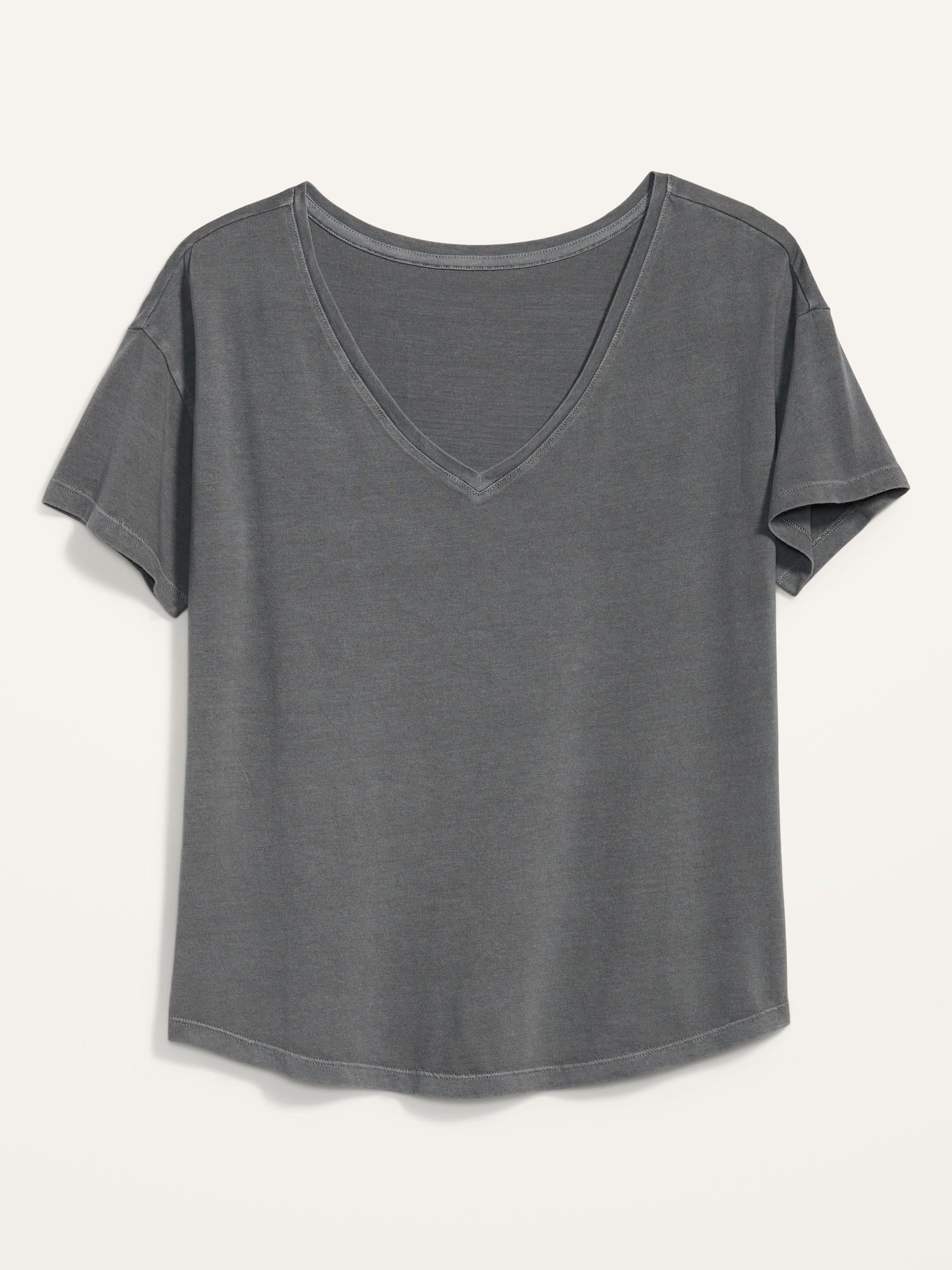Loose Specially Dyed Easy V-Neck Tee for Women | Old Navy
