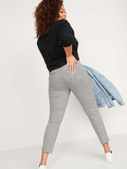 Image number 2 showing, High-Waisted Twill Super Skinny Ankle Pants for Women