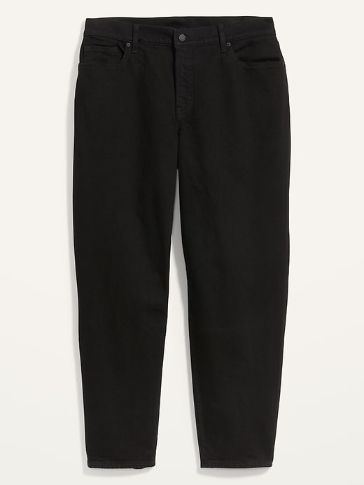 Image number 4 showing, High-Waisted Secret-Smooth Pockets O.G. Straight Plus-Size Black Jeans