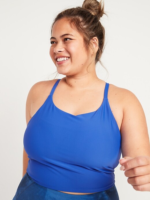 View large product image 1 of 2. Light Support PowerSoft Plus-Size Long-Line Sports Bra