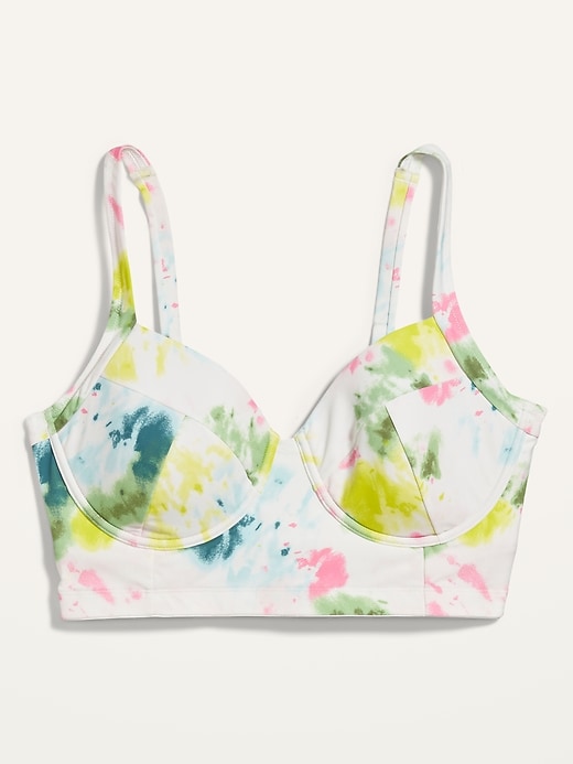 Image number 2 showing, Long-Line Underwire Plus-Size Bralette Swim Top