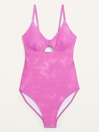 Keyhole One-Piece Swimsuit for Women