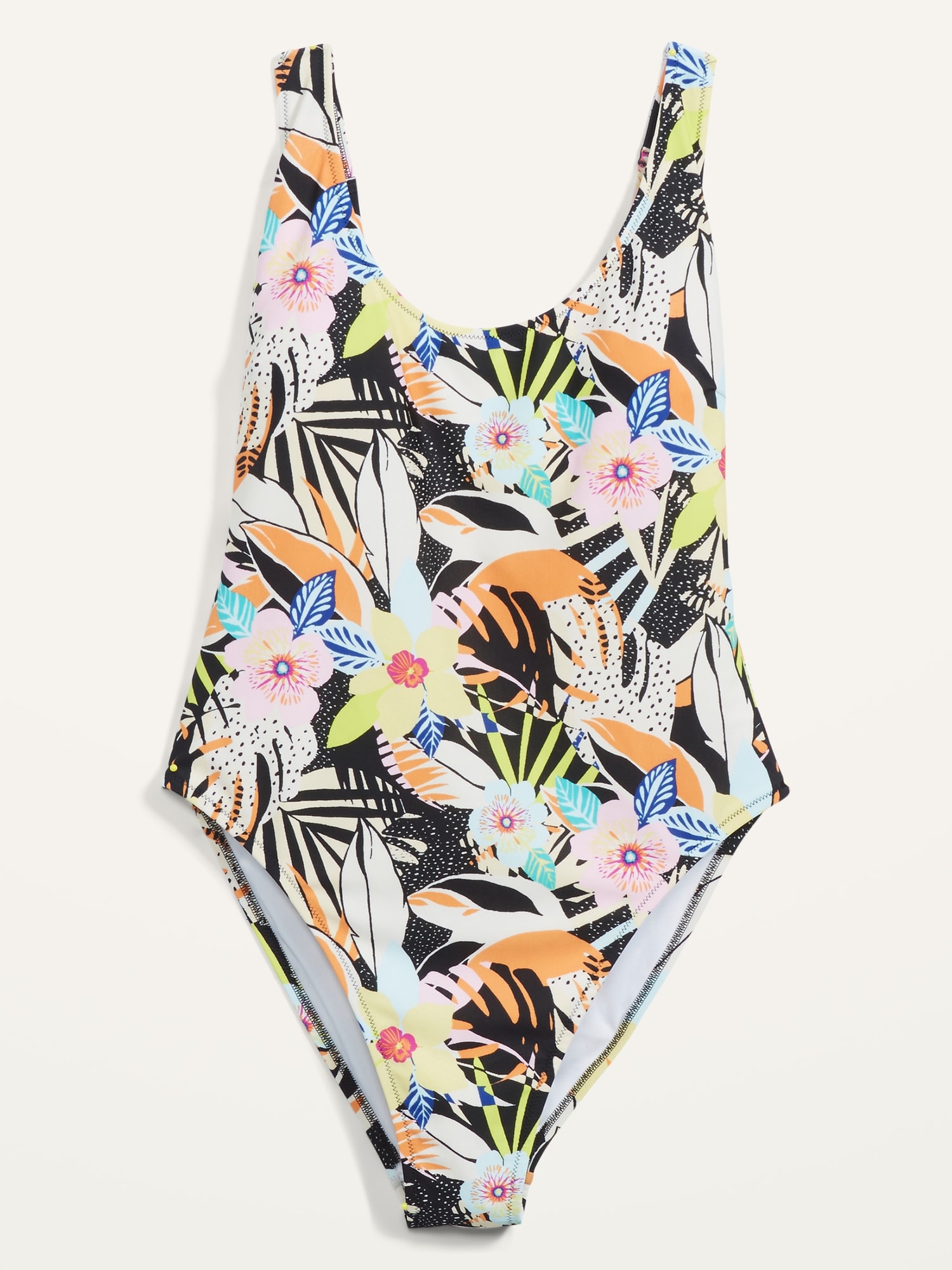 Floral-Print Scoop-Neck One-Piece Swimsuit for Women | Old Navy