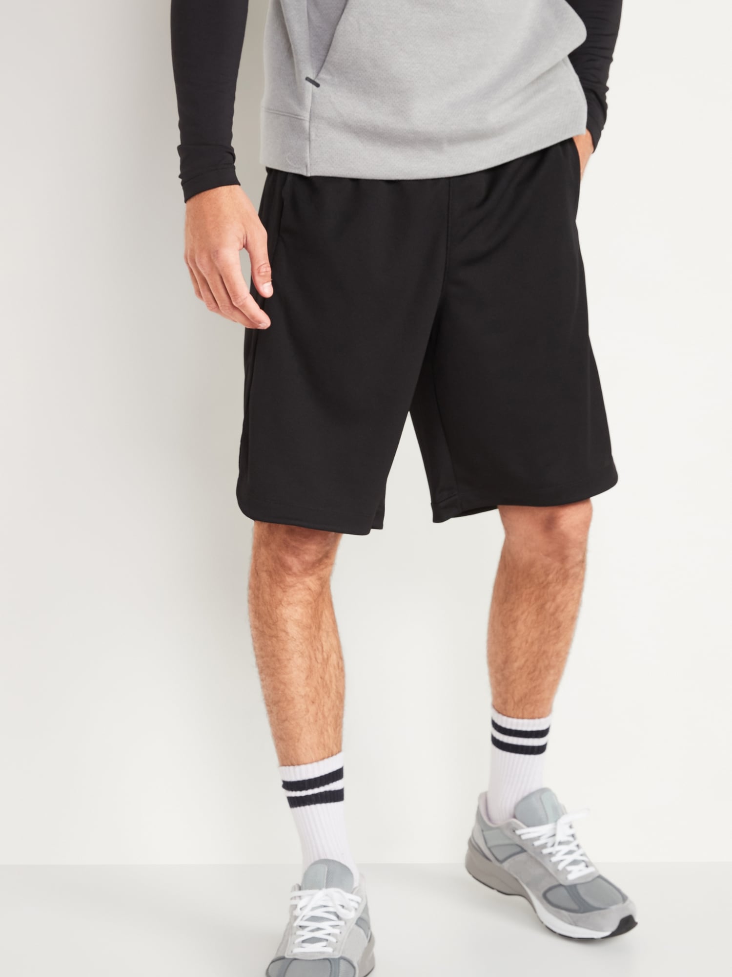 Go-Dry Mesh Basketball Shorts for Men -- 10-inch inseam