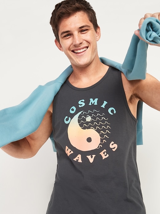 Image number 3 showing, Graphic Soft-Washed Tank Top