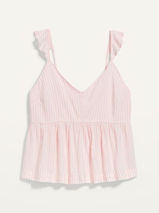 Old Navy Soft-Woven Flutter-Sleeve Cami Pajama Top for Women pink. 1