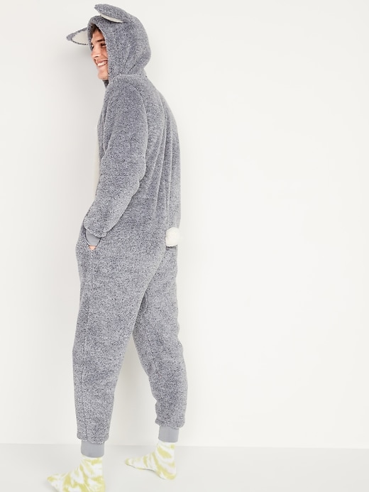 View large product image 2 of 3. Cozy Hooded One-Piece Bunny Pajamas