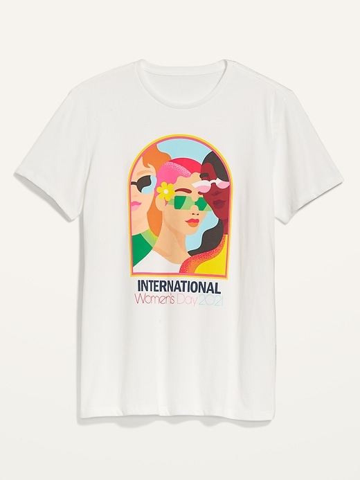 View large product image 2 of 2. Project WE International Women's Day 2021 Tee by Jade Purple Brown for Adults