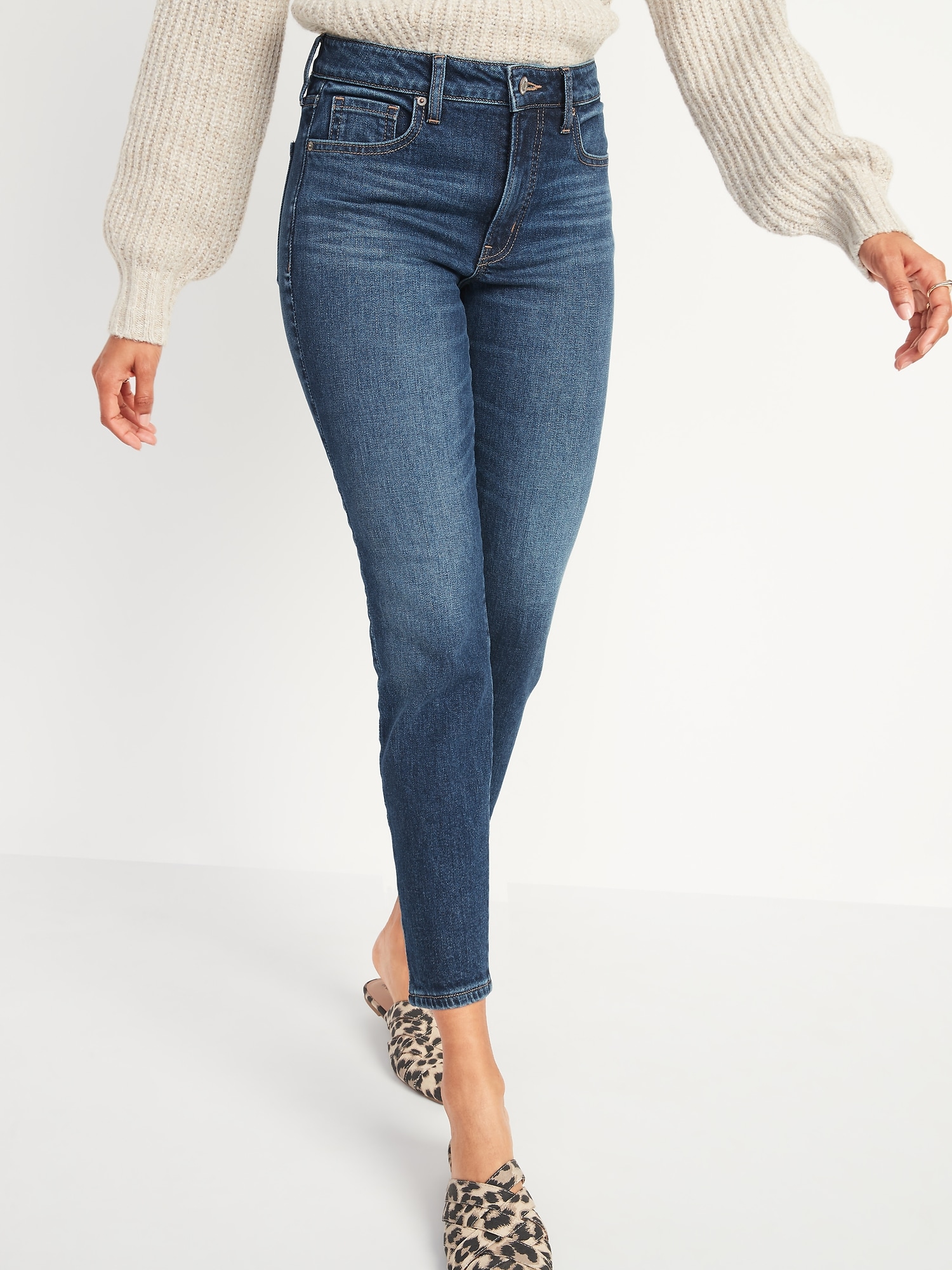 High-Waisted O.G. Straight Ankle Jeans for Women