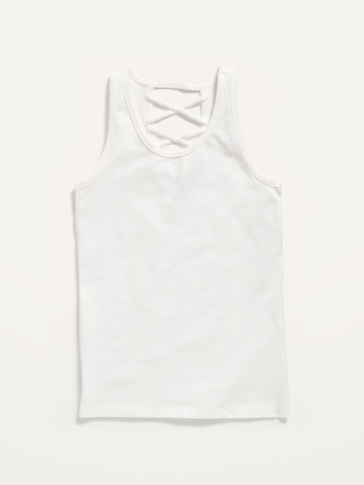 View large product image 1 of 1. Fitted Strappy Tank Top for Girls