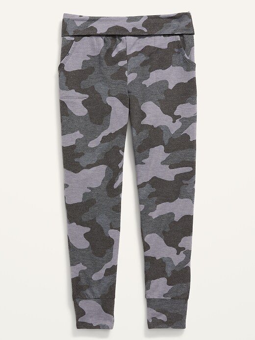 View large product image 1 of 1. Fold-Over-Waist Live-In Joggers for Girls