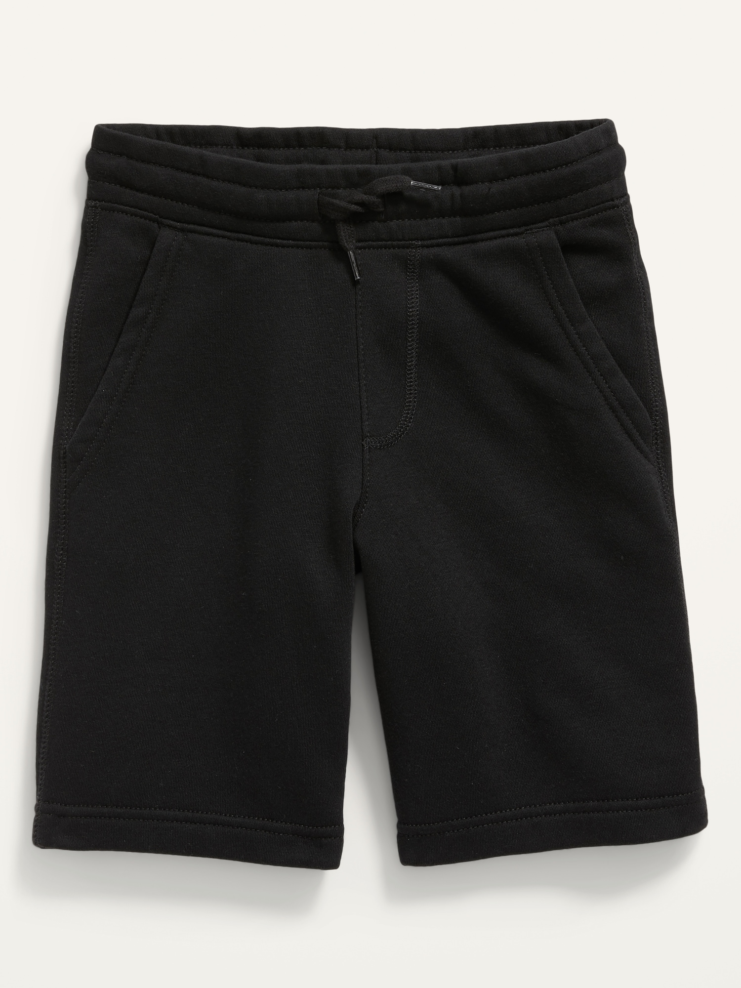 black jogger shorts