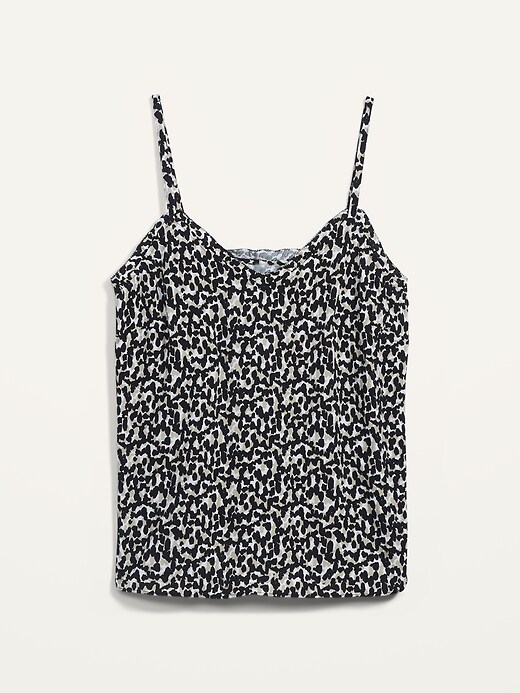 Printed Ruffled V-Neck Cami Top | Old Navy